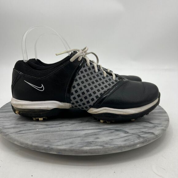Nike Womens 9 Golf Shoes Air Embellish Saddle 2010 Oxford Soft Spike 418379-010 - Picture 2 of 10